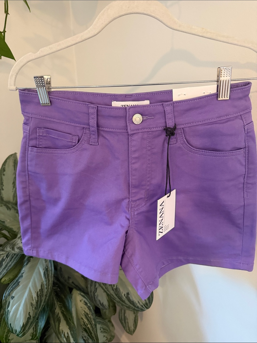 Zenana NWT Purple Knit Shorts + LOFT Black Cream Floral Shorts Bundle | Size S - Picture 9 of 11